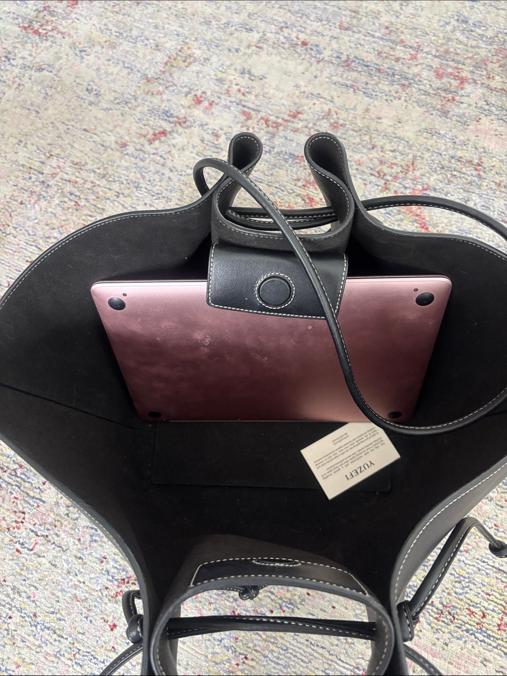 Yuzefi Large Mochi Black Tote - Picture 12 of 13